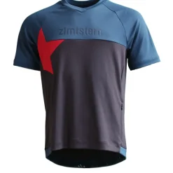 Zimtstern Bulletz MTB Shirt met Korte Mouwen Heren - dark navy/french navy