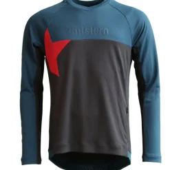 Zimtstern Bulletz MTB Shirt Met Lange Mouwen Heren - dark navy/french navy