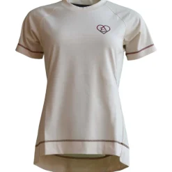 Zimtstern PureFlowz Eco Fietsshirt met Korte Mouwen Dames - Cream - W10351