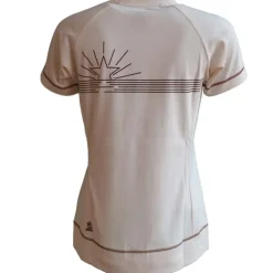 Zimtstern PureFlowz Eco Fietsshirt met Korte Mouwen Dames - Cream - W10351