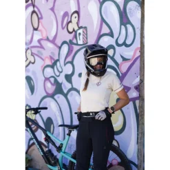 Zimtstern PureFlowz Eco Fietsshirt met Korte Mouwen Dames - Cream - W10351