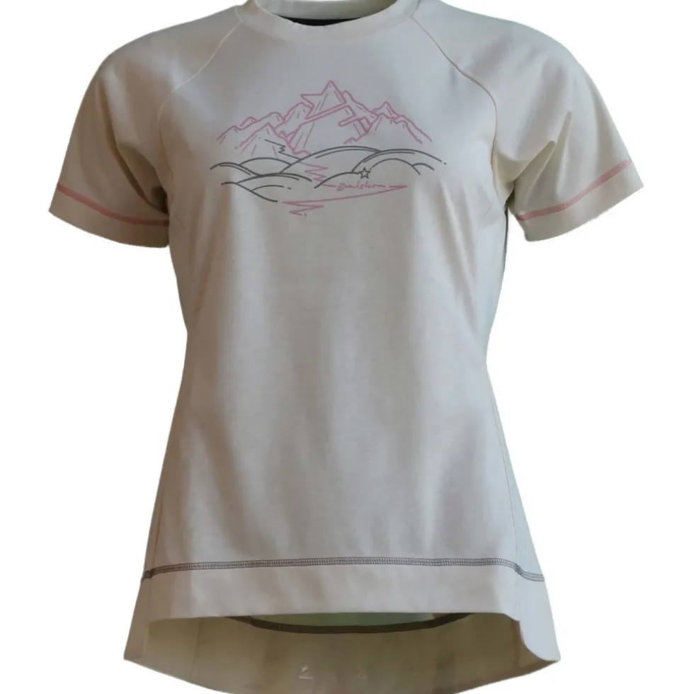 Zimtstern PureFlowz Eco Fietsshirt met Korte Mouwen Dames - Cream