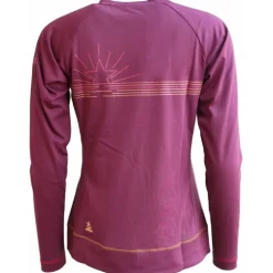 Zimtstern PureFlowz Eco Shirt met Lange Mouwen Dames - Windsor Wine