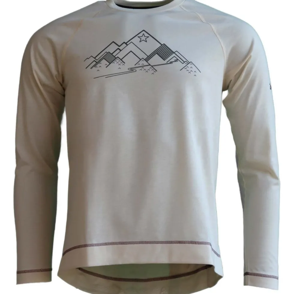 Zimtstern PureFlowz Eco Shirt met Lange Mouwen Heren - Cream