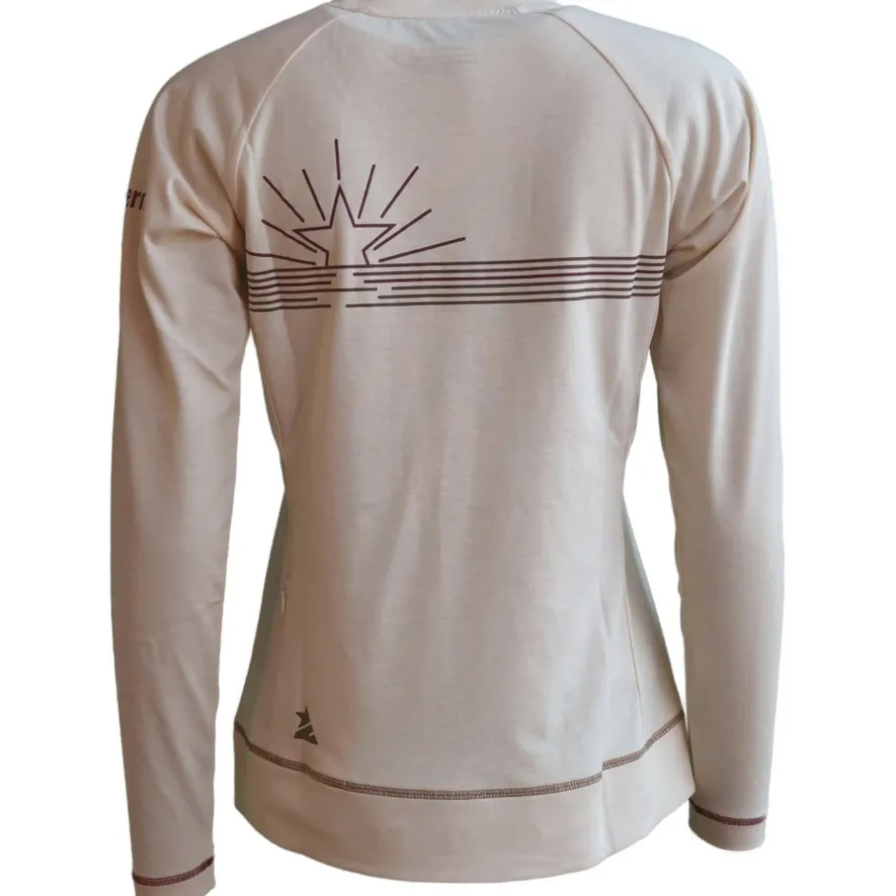 Zimtstern PureFlowz Eco Shirt met Lange Mouwen Dames - Cream - W10361