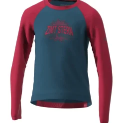 Zimtstern PureFlowz MTB Shirt met Lange Mouwen Kinderen - jester red/french navy