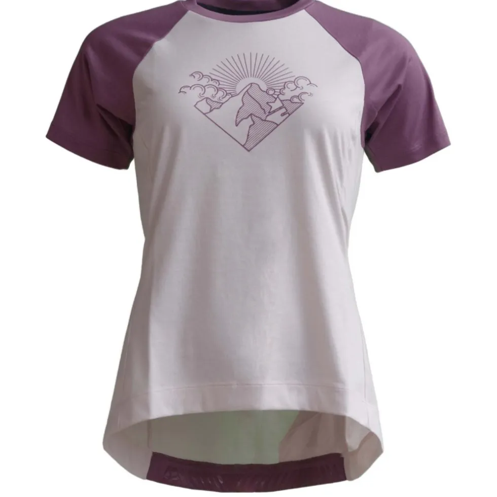 Zimtstern PureFlowz MTB Shirt met Korte Mouwen Dames - Lilac/Berry