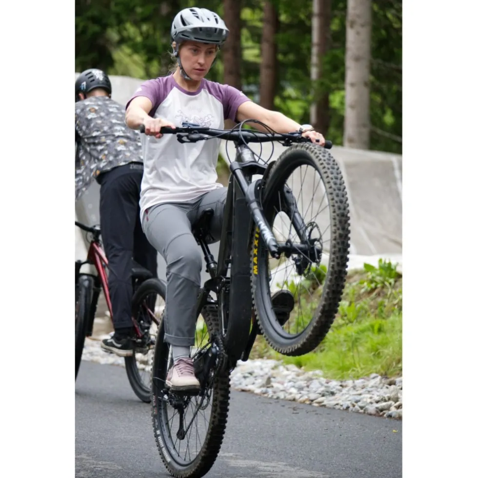 Zimtstern PureFlowz MTB Shirt met Korte Mouwen Dames - Lilac/Berry