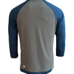 Zimtstern PureFlowz MTB Shirt met 3/4 Mouwen Heren - Dusty Olive/French Navy