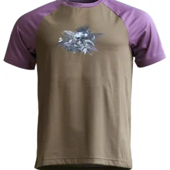 Zimtstern Riderz MTB Shirt met Korte Mouwen Heren - Military Olive/Berry