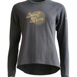 Zimtstern Spunz Shirt met Lange Mouwen Dames - Pirate Black