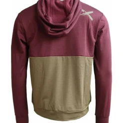 Zimtstern Tech Hoodz Hoodie Heren - Windsor Wine / Military Olive