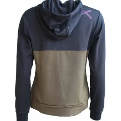 Zimtstern Tech Hoodz Hoodie Dames - Pirate Black / Military Olive