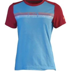 Zimtstern TrailFlowz MTB-Fietsshirt Dames - Blue Steel/Windor Wine
