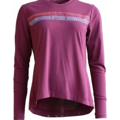 Zimtstern TrailFlowz MTB-Shirt met Lange Mouwen Dames - Windsor Wine