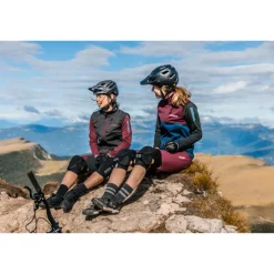 Zimtstern Xalpz Softshell MTB-Weste Dames - Pirate Black